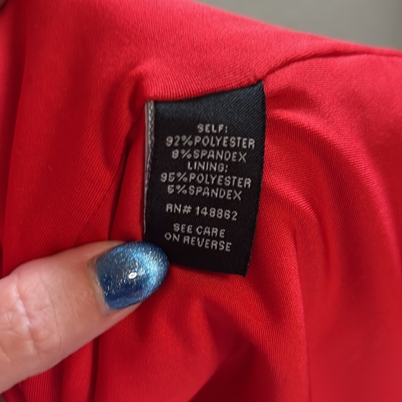 Torrid Red Open Front Blazer/jacket/ Size 3=22/24 - Picture 3 of 7